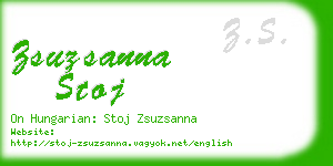 zsuzsanna stoj business card